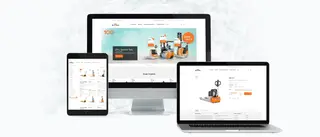 Seiten aus dem B2B Online Shop für STILL werden auf verschiedenen Endgeräten mit unterschiedlichen Bildschirmformaten dargestellt.